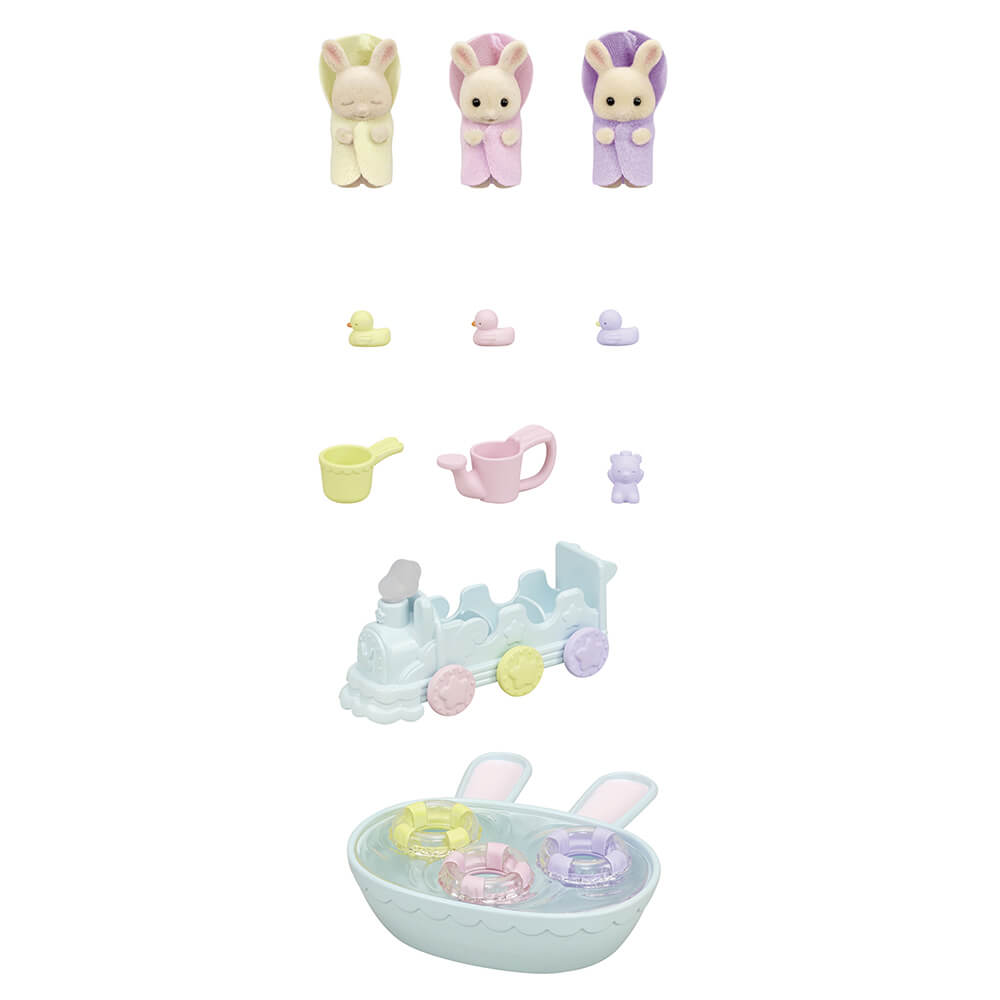Sylvanian Families Triplets Baby Bath Time Set 5707